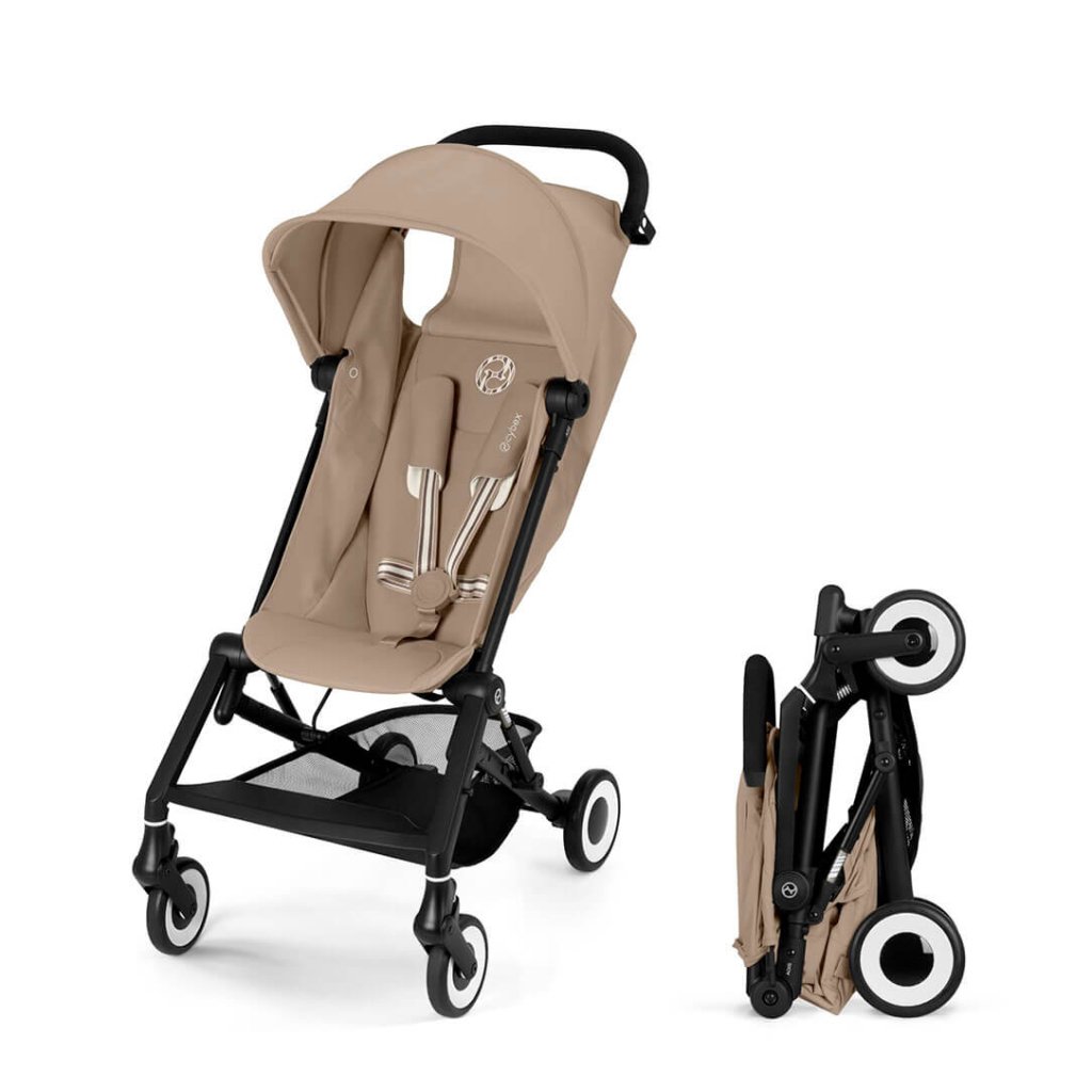 Bambinista - CYBEX - Travel - CYBEX AGIS Pushchair with Black Frame - Almond Beige