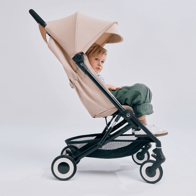 Bambinista - CYBEX - Travel - CYBEX AGIS Pushchair with Black Frame - Almond Beige