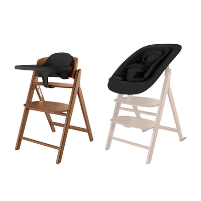 Bambinista - CYBEX - Furniture - CYBEX Click & Fold 4 in 1 Highchair Set - Dark Natural