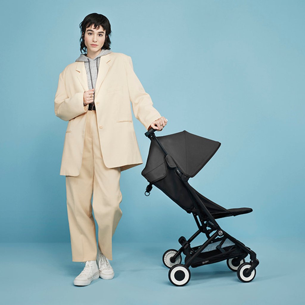 Bambinista-CYBEX-Travel-CYBEX LIBELLE Pushchair in Black Frame - Candy Pink