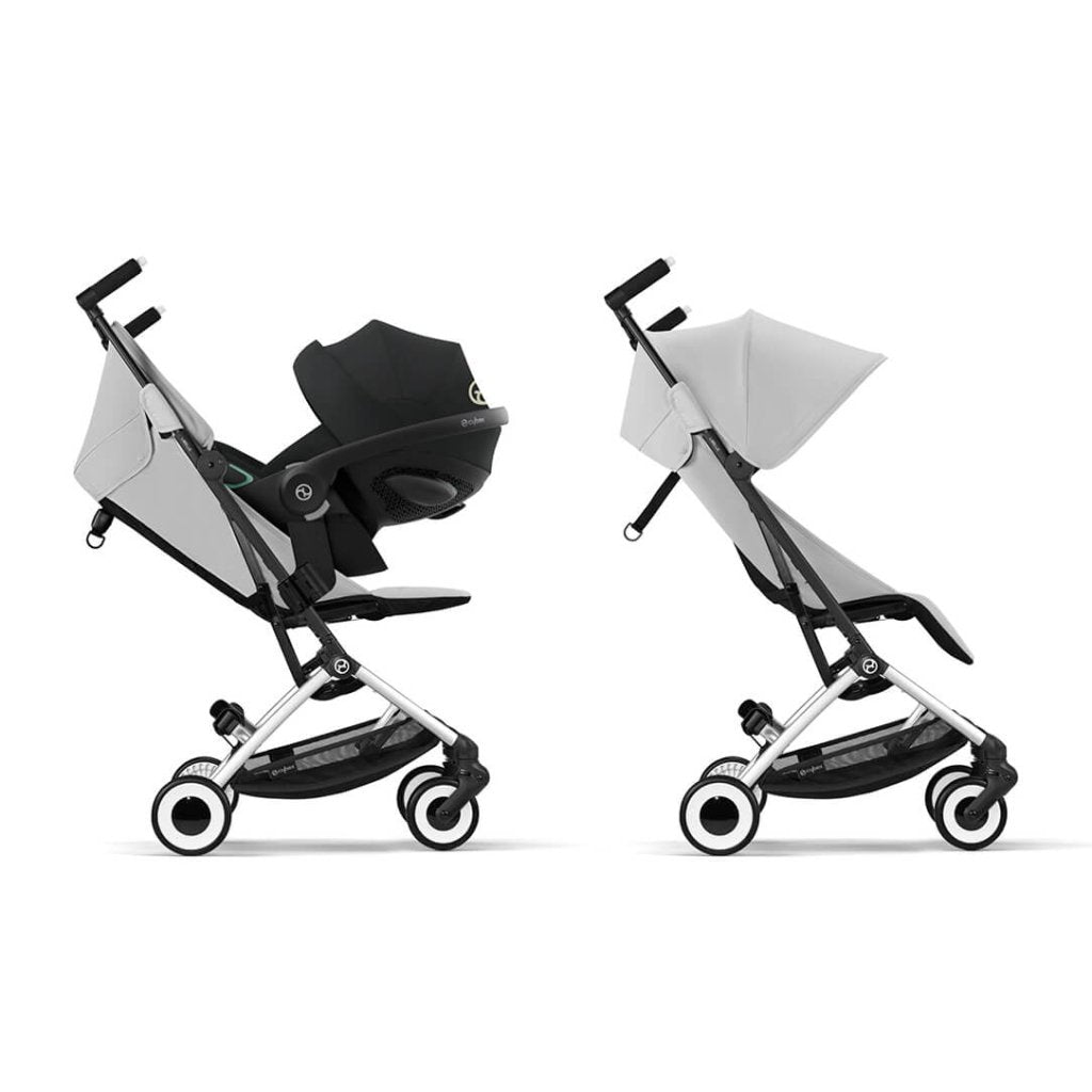 Bambinista-CYBEX-Travel-CYBEX LIBELLE Pushchair in Silver Frame - Fog Grey