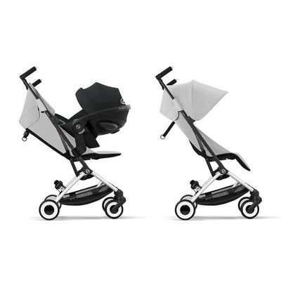 Bambinista-CYBEX-Travel-CYBEX LIBELLE Pushchair in Silver Frame - Fog Grey