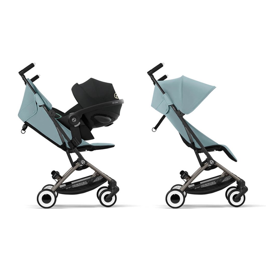 Bambinista-CYBEX-Travel-CYBEX LIBELLE Pushchair in Taupe Frame - Stormy Blue