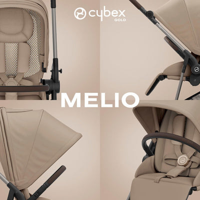 Bambinista-CYBEX-Travel-CYBEX Melio Pushchair - Almond Beige (2024 New Generation)