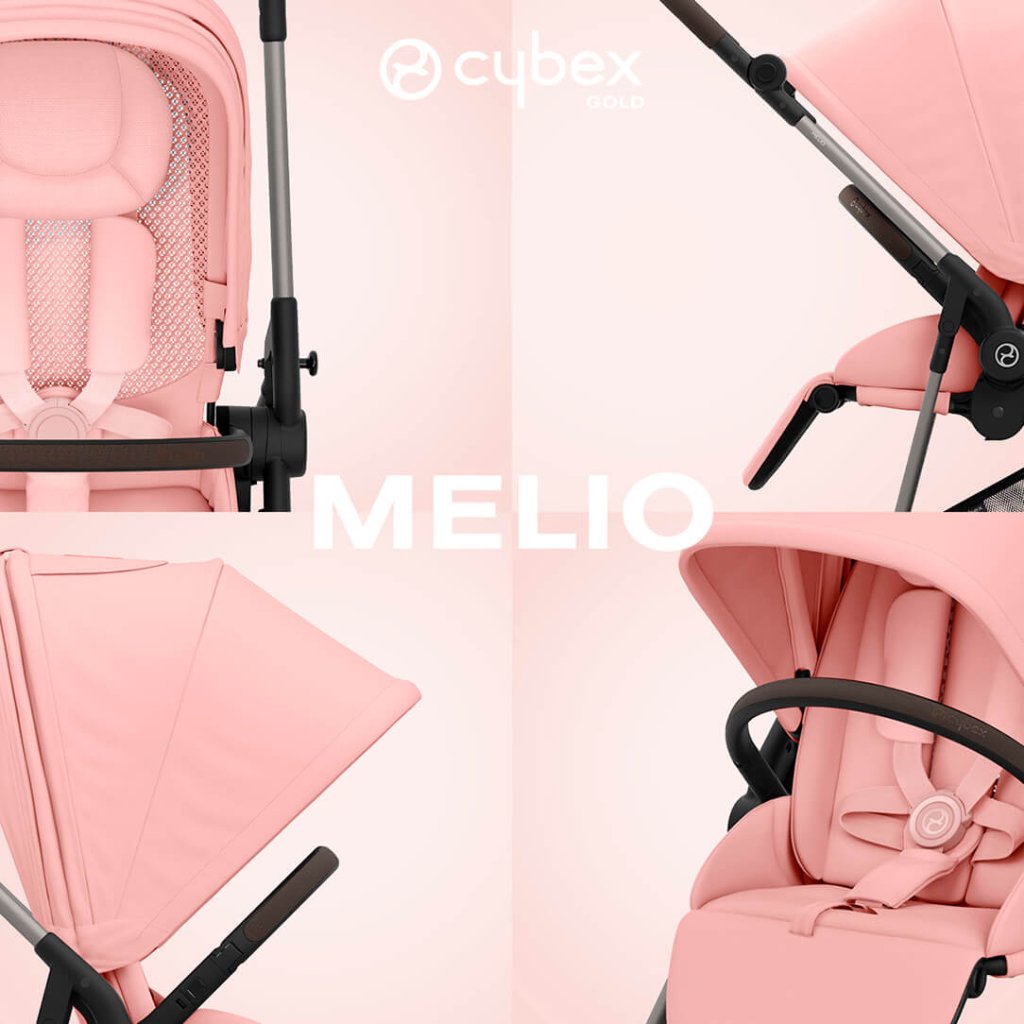 Bambinista-CYBEX-Travel-CYBEX Melio Pushchair - Candy Pink (2024 New Generation)