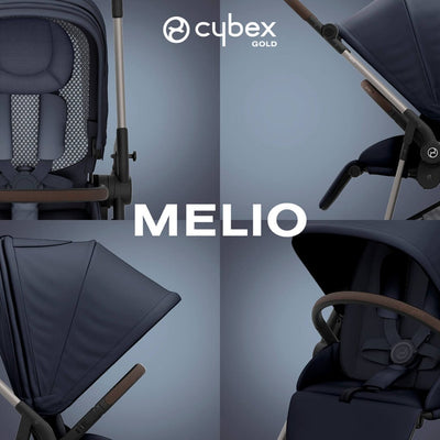 Bambinista-CYBEX-Travel-CYBEX Melio Pushchair - Dark Blue (2024 New Generation)