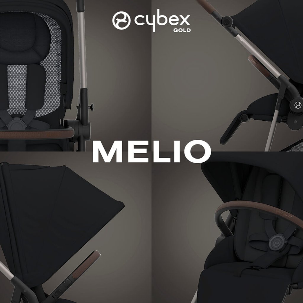 Bambinista-CYBEX-Travel-CYBEX Melio Pushchair - Magic Black (2024 New Generation)