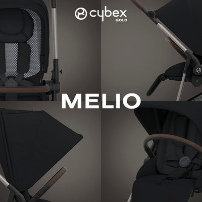 Bambinista-CYBEX-Travel-CYBEX Melio Pushchair - Magic Black (2024 New Generation)