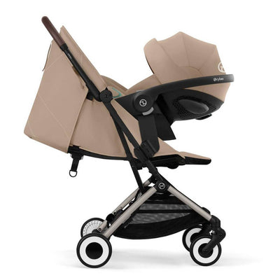 Bambinista - CYBEX - Travel - CYBEX ORFEO Gold Puschair with Taupe Frame - Almond Beige