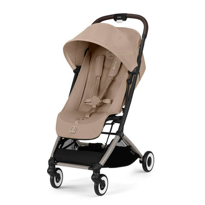 Bambinista - CYBEX - Travel - CYBEX ORFEO Gold Puschair with Taupe Frame - Almond Beige