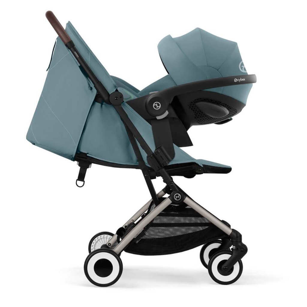 Bambinista - CYBEX - Travel - CYBEX ORFEO Gold Puschair with Taupe Frame - Stormy Blue