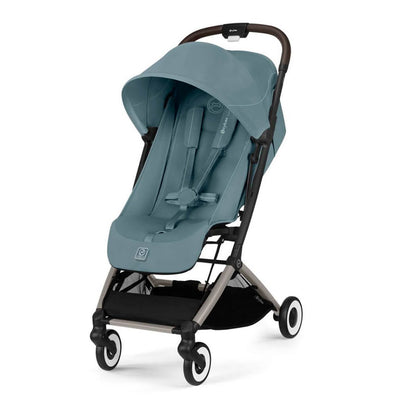 Bambinista - CYBEX - Travel - CYBEX ORFEO Gold Puschair with Taupe Frame - Stormy Blue