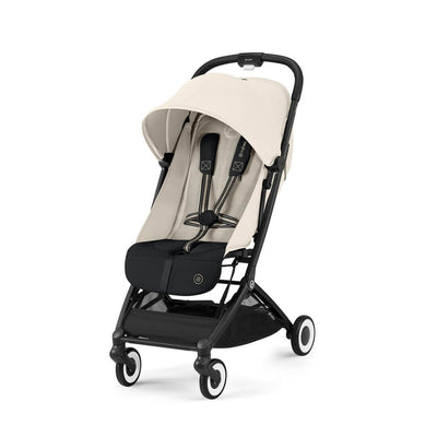 Bambinista-CYBEX-Travel-CYBEX ORFEO Pushchair in Black Frame - Canvas White