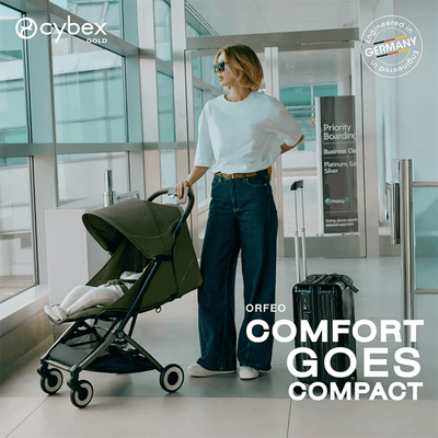 Bambinista - CYBEX - Travel - CYBEX ORFEO Pushchair in Taupe Frame - Moss Green