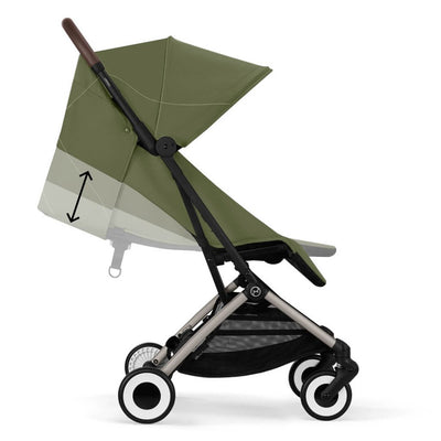 Bambinista - CYBEX - Travel - CYBEX ORFEO Pushchair in Taupe Frame - Moss Green