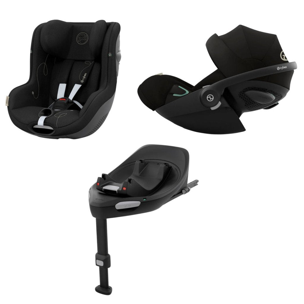 Bambinista - CYBEX - Travel - CYBEX Sirona G i - Size and Cloud G i - Size Plus Moon Black Car Seat with FREE Isofix Base G Black