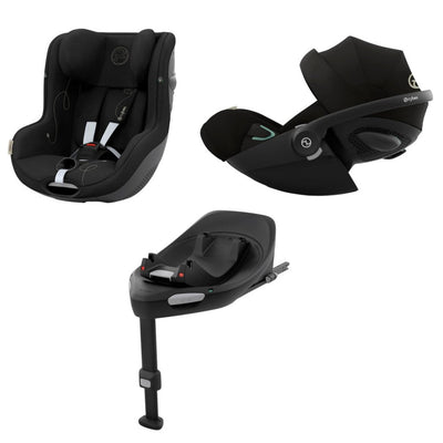 Bambinista - CYBEX - Travel - CYBEX Sirona G i - Size and Cloud G i - Size Plus Moon Black Car Seat with FREE Isofix Base G Black