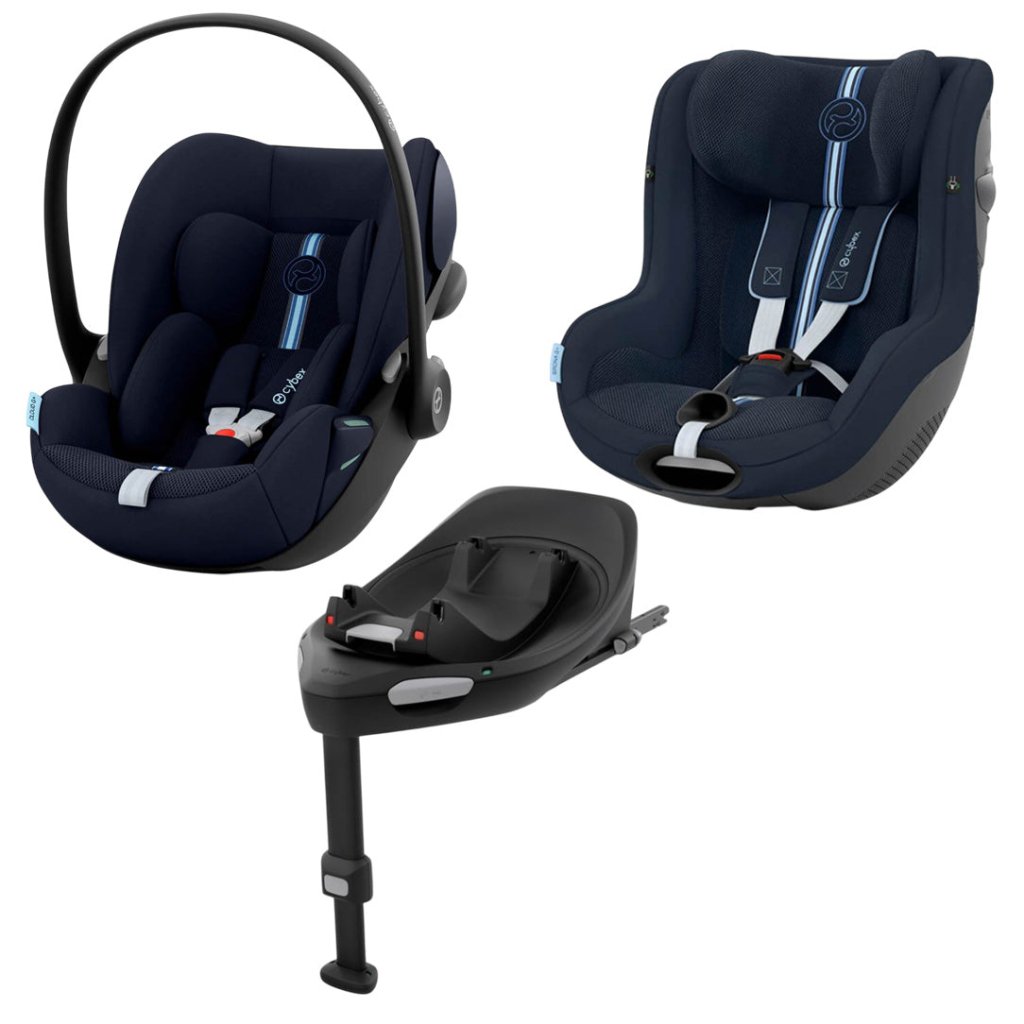 Bambinista - CYBEX - Travel - CYBEX Sirona G i - Size and Cloud G i - Size Plus Ocean Blue Car Seat with FREE Isofix Base G