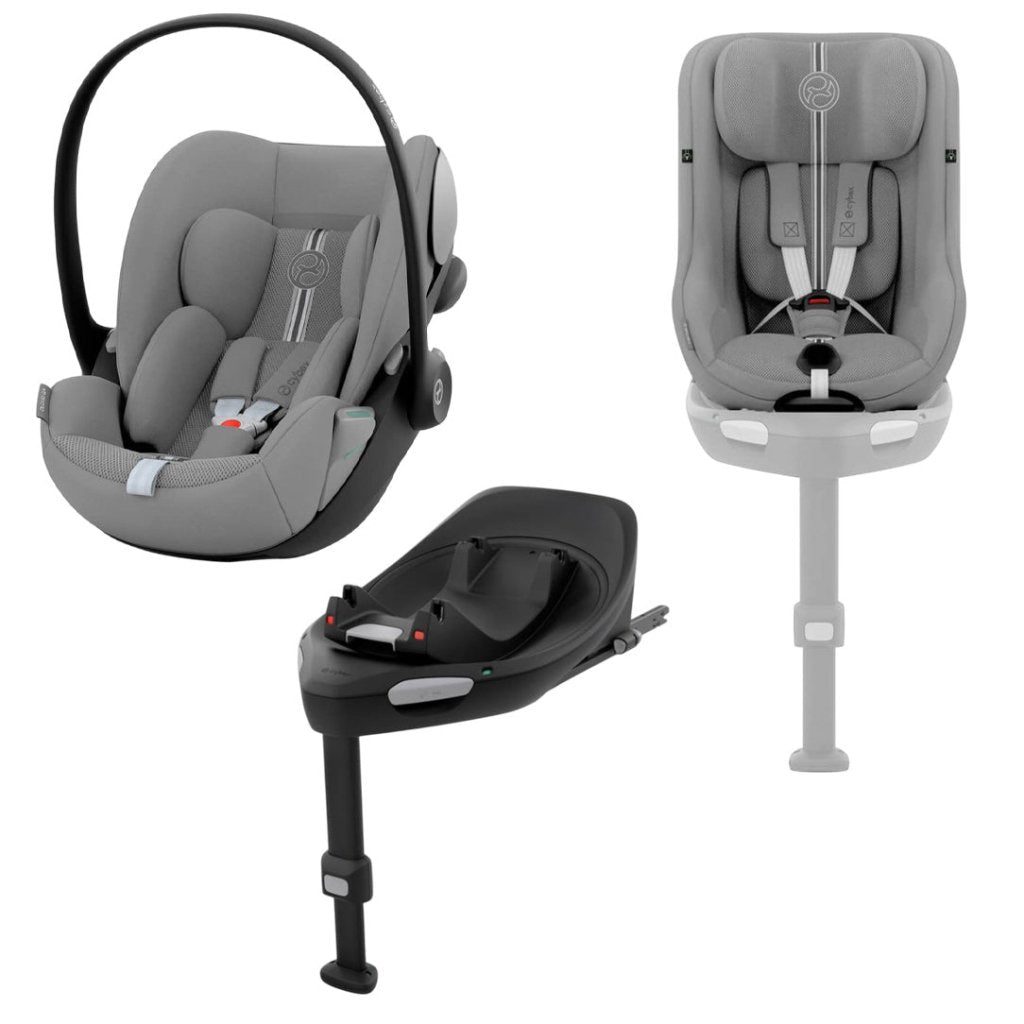 Bambinista - CYBEX - Car Seats - CYBEX Sirona G i - Size and Cloud G i - Size Plus Stone Grey Car Seat with FREE Base G