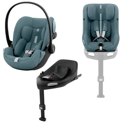 Bambinista - CYBEX - Car Seats - CYBEX Sirona G i - Size and Cloud G i - Size Plus Stormy Blue Car Seat with FREE Isofix Base G