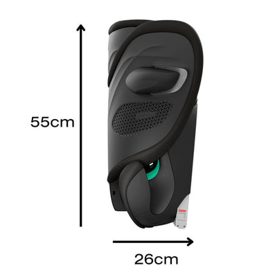 Bambinista - CYBEX - Car Seats - CYBEX SOLUTION G2 I - FIX PLUS Foldable Car Seat - Moon Black