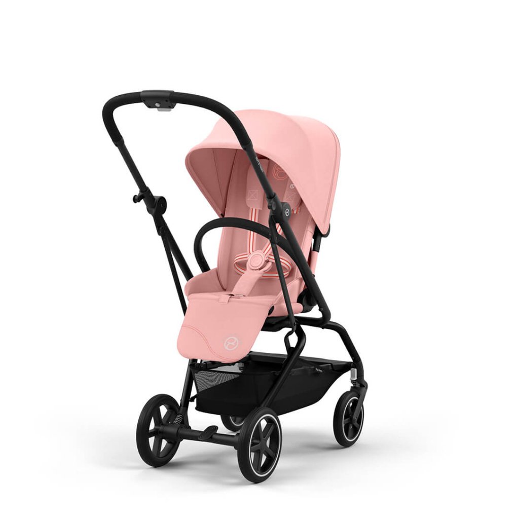 Bambinista-CYBEX-Travel-EEZY S TWIST+ 2 Compact Travel Pushchair With Black Frame - Candy Pink