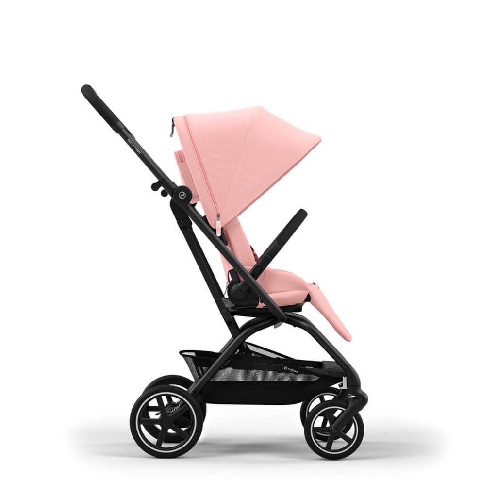 Bambinista-CYBEX-Travel-EEZY S TWIST+ 2 Compact Travel Pushchair With Black Frame - Candy Pink