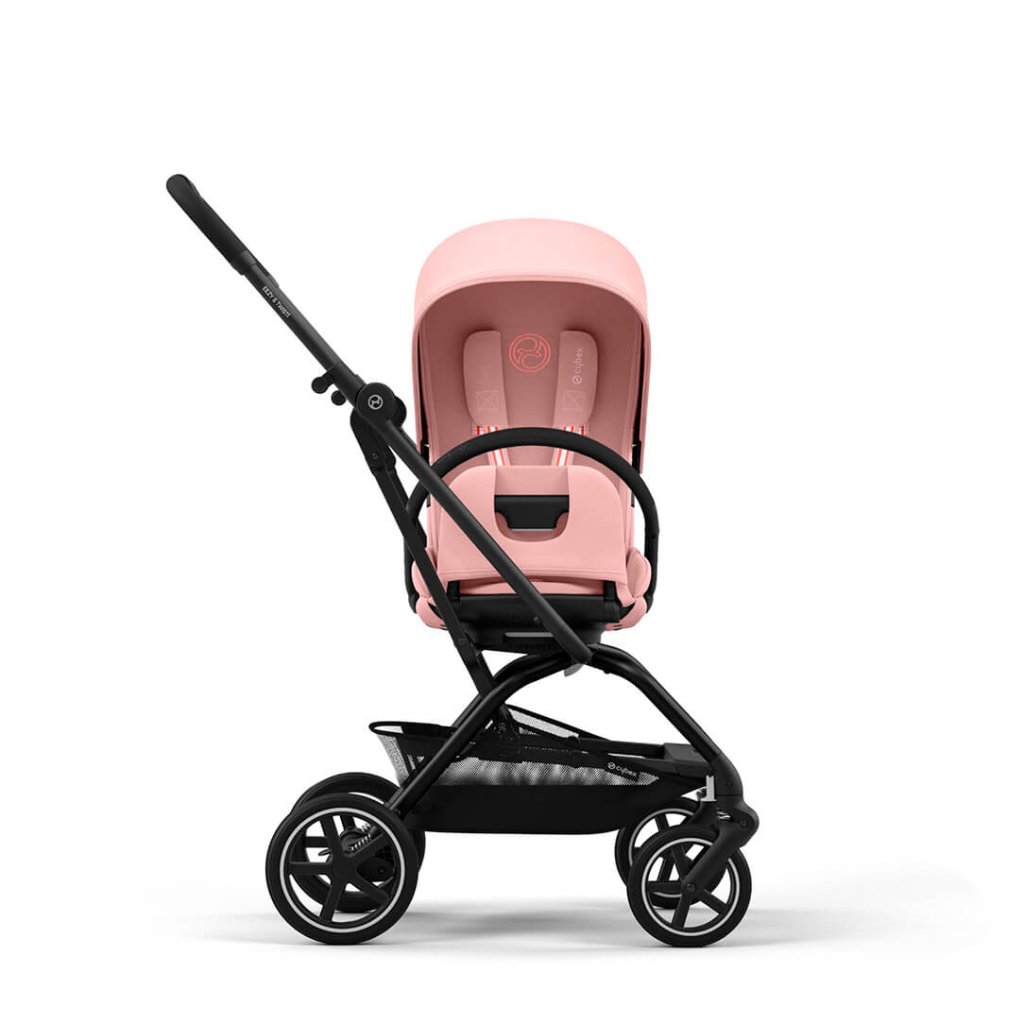 Bambinista-CYBEX-Travel-EEZY S TWIST+ 2 Compact Travel Pushchair With Black Frame - Candy Pink