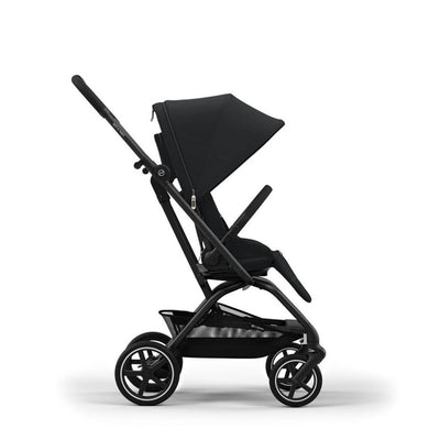 Bambinista-CYBEX-Travel-EEZY S TWIST+ 2 Compact Travel Pushchair With Black Frame - Magic Black