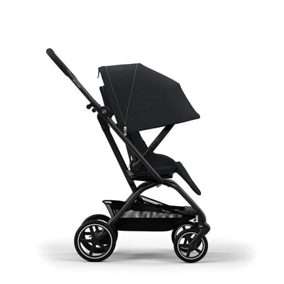 Bambinista-CYBEX-Travel-EEZY S TWIST+ 2 Compact Travel Pushchair With Black Frame - Magic Black