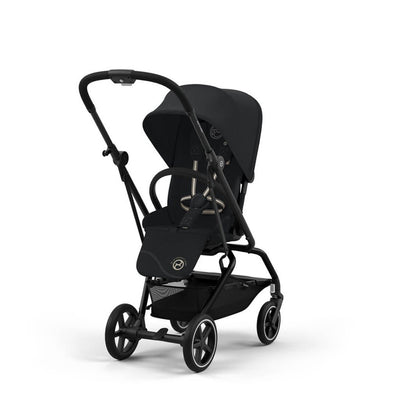 Bambinista-CYBEX-Travel-EEZY S TWIST+ 2 Compact Travel Pushchair With Black Frame - Magic Black