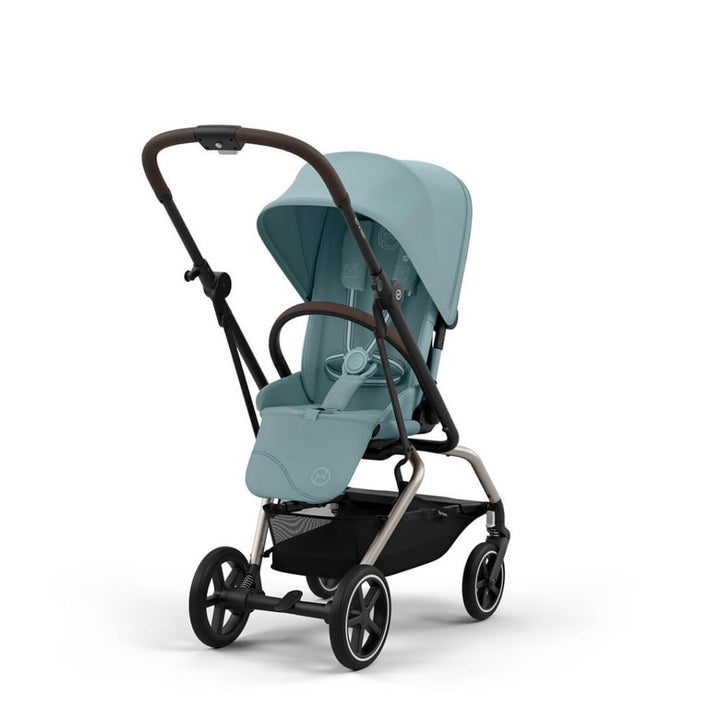 CYBEX Eezy S Twist+2 Compact Travel Pushchair With Taupe Frame