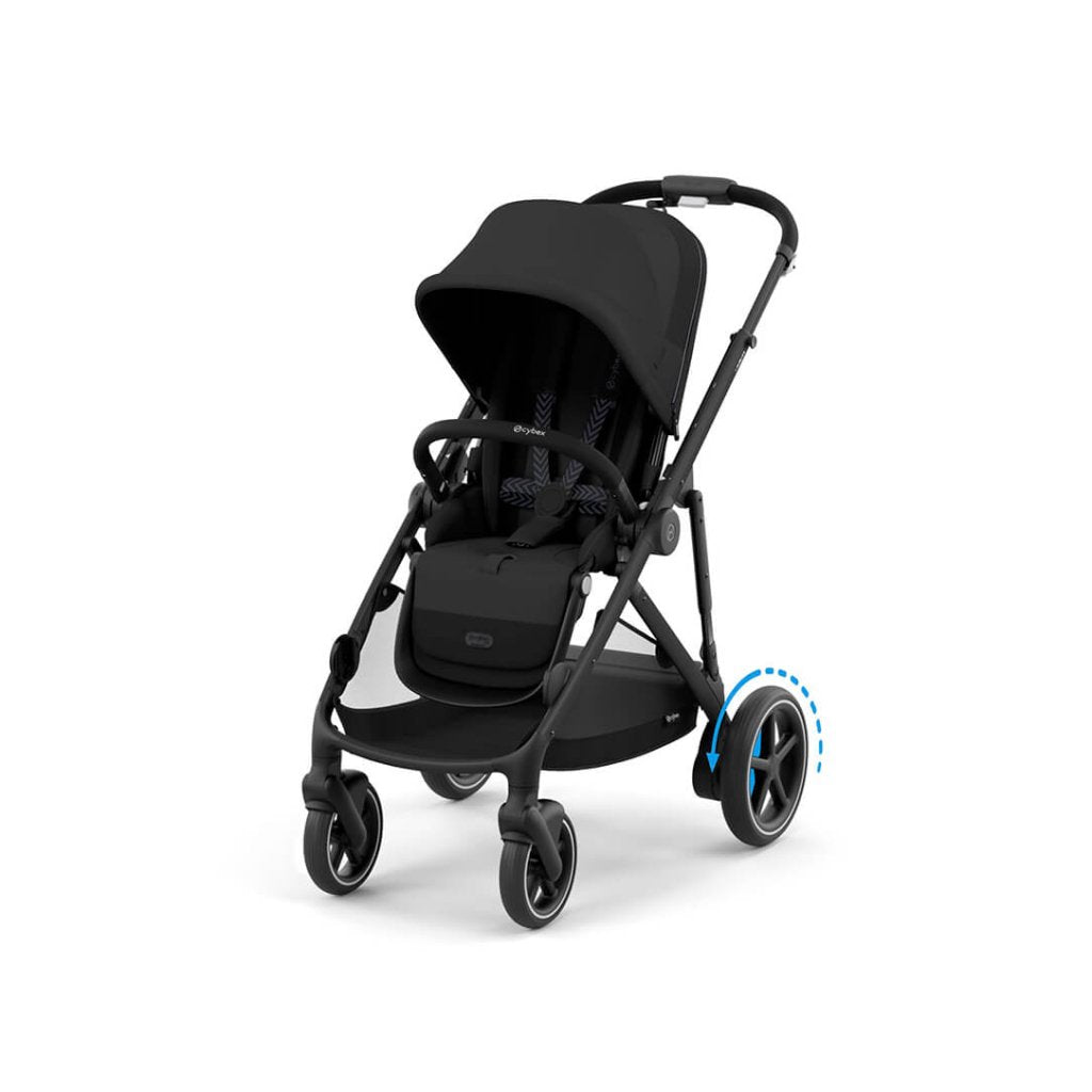 Bambinista - CYBEX - Travel - EX DISPLAY CYBEX eGAZELLE S Black Frame Stroller & Carrycot - Black