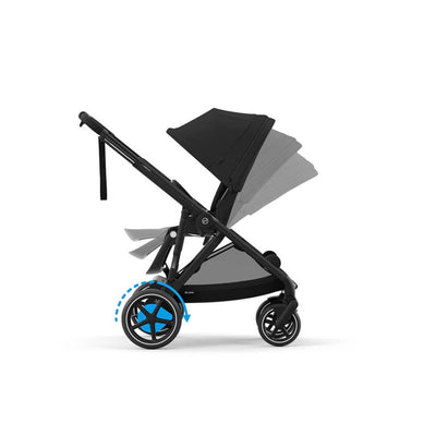 Bambinista - CYBEX - Travel - EX DISPLAY CYBEX eGAZELLE S Black Frame Stroller & Carrycot - Black