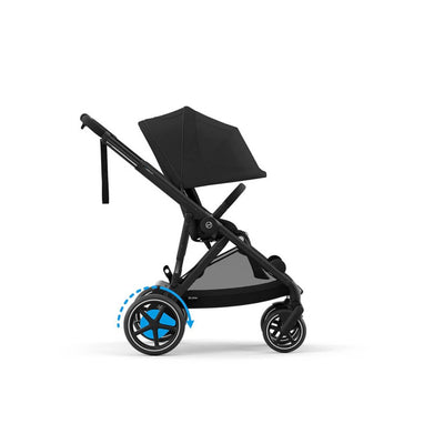 Bambinista - CYBEX - Travel - EX DISPLAY CYBEX eGAZELLE S Black Frame Stroller & Carrycot - Black