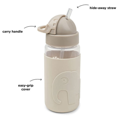 Bambinista - DONE BY DEER - Tableware - DONE BY DEER Easy - grip Straw Bottle Elphee - Sand