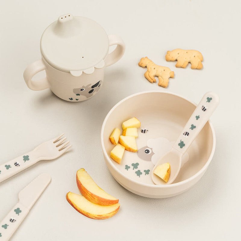 Bambinista - DONE BY DEER - Tableware - DONE BY DEER Foodie Bowl Tiny Farm - Sand