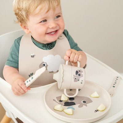 Bambinista - DONE BY DEER - Toys - DONE BY DEER Foodie Cutlery Set Tiny Farm - Sand