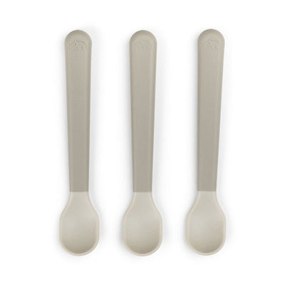 Bambinista - DONE BY DEER - Tableware - DONE BY DEER Foodie Easy - grip Baby Spoon 3 - pack - Sand