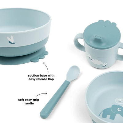 Bambinista - DONE BY DEER - Tableware - DONE BY DEER Foodie first meal set Elphee - Blue