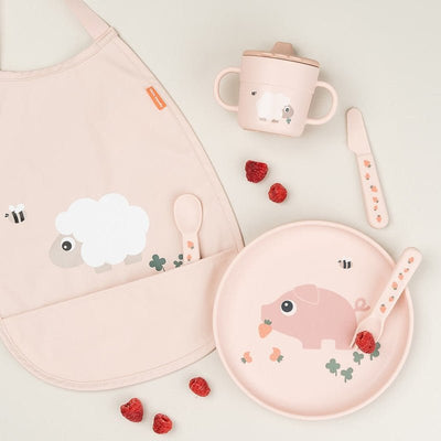 Bambinista - DONE BY DEER - Tableware - DONE BY DEER Foodie Plate Tiny Farm - Powder