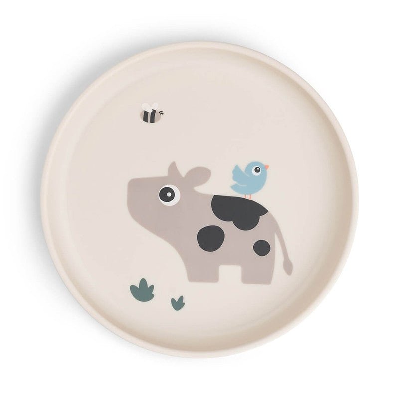Bambinista - DONE BY DEER - Tableware - DONE BY DEER Foodie Plate Tiny Farm - Sand