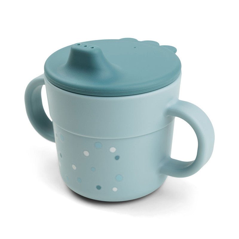 Bambinista - DONE BY DEER - Tableware - DONE BY DEER Foodie Spout Cup Happy Dots - Blue