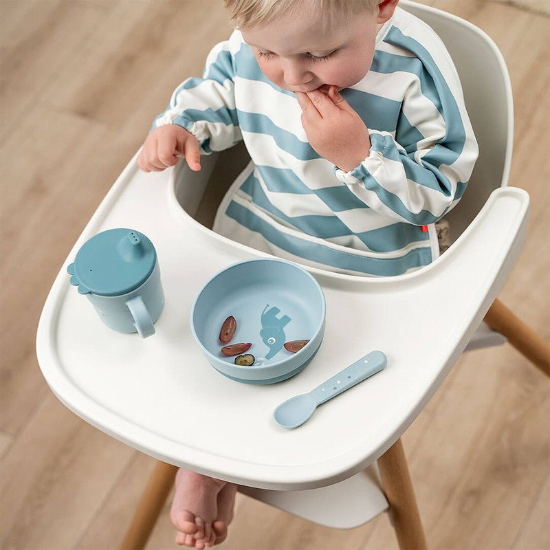 Bambinista - DONE BY DEER - Tableware - DONE BY DEER Foodie Spout Cup Happy Dots - Blue