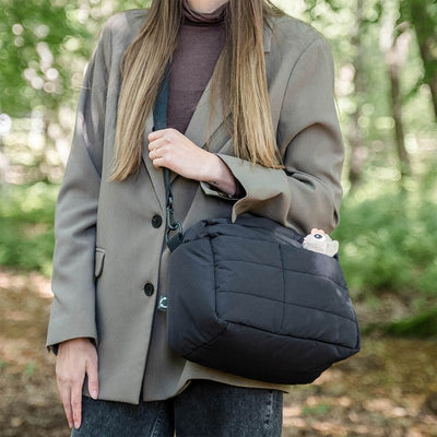 Bambinista - DONE BY DEER - Toys - DONE BY DEER Quilted Stroller Bag - Black