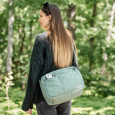 Bambinista - DONE BY DEER - Toys - DONE BY DEER Quilted Stroller Bag - Green