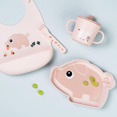 Bambinista - DONE BY DEER - Tableware - DONE BY DEER Silicone Bib Pigee