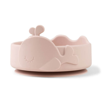 Bambinista - DONE BY DEER - Tableware - DONE BY DEER Silicone Stick&Stay bowl & baby spoon Wally - Powder