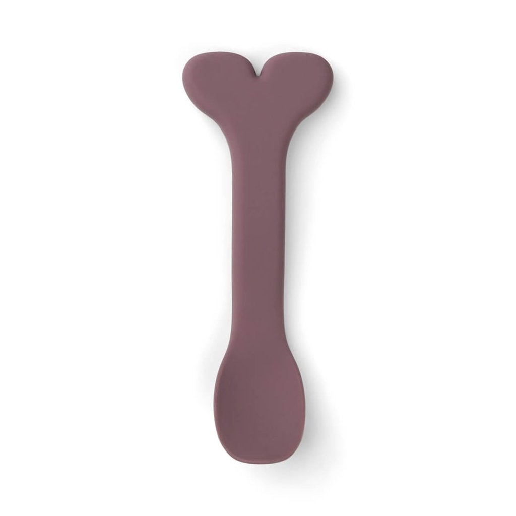 Bambinista - DONE BY DEER - Tableware - DONE BY DEER Silicone Stick&Stay bowl & baby spoon Wally - Powder