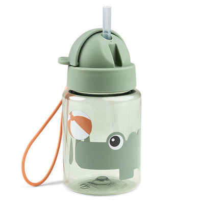 Bambinista - DONE BY DEER - Tableware - DONE BY DEER Straw Bottle Playground 280 Ml - Green
